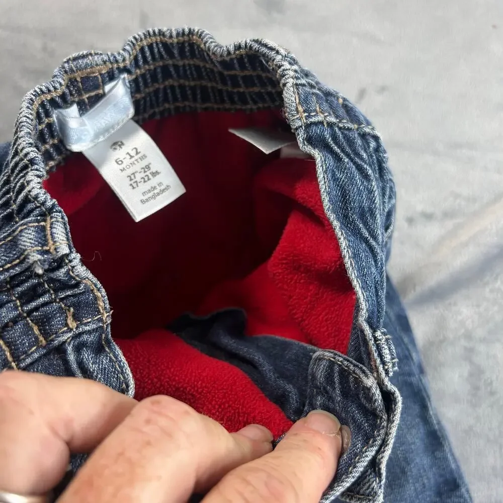 Old Navy Fleece lined jeans baby size 6-12m